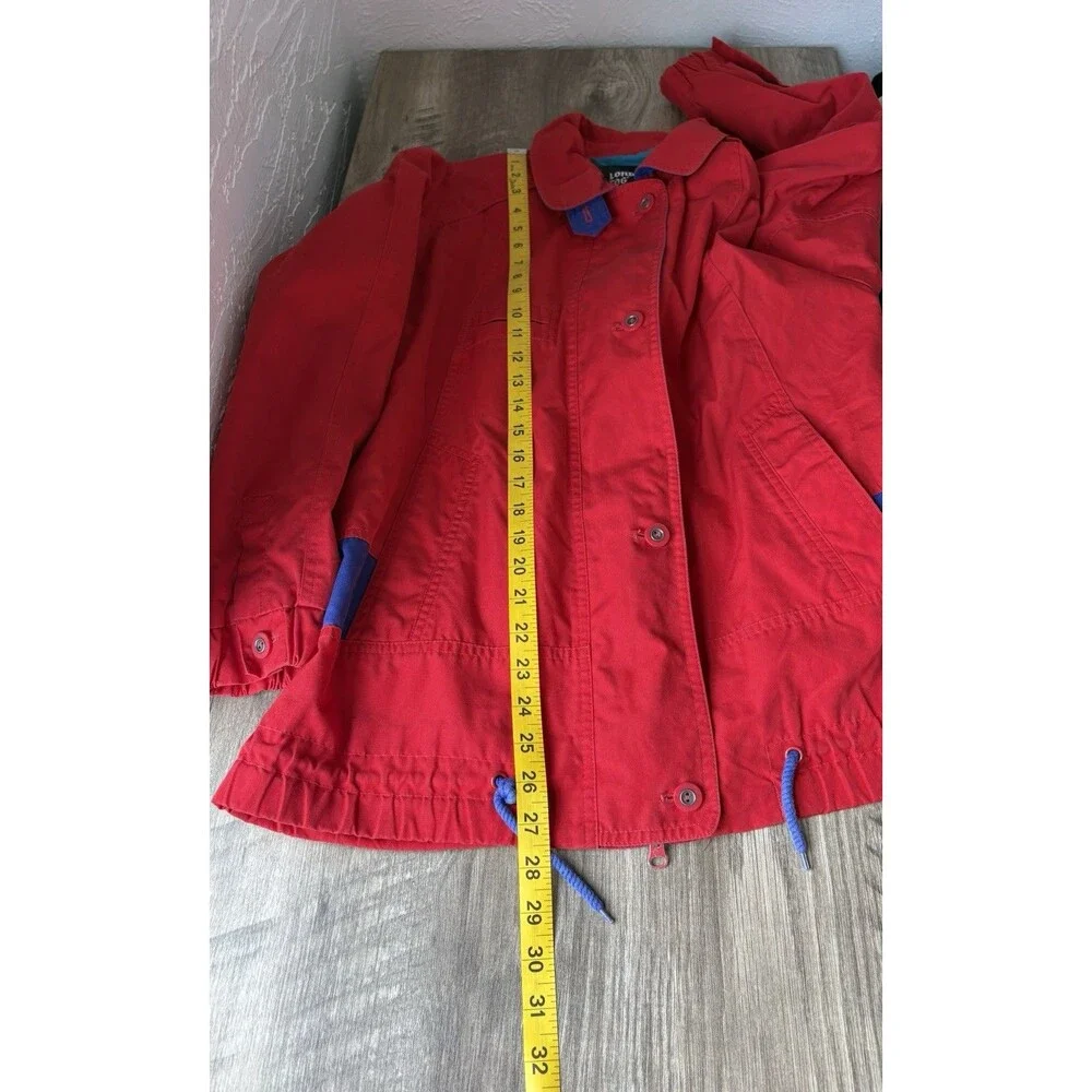London Fog Men’s Vintage Red And Blue Windbreaker Jacket Size Small